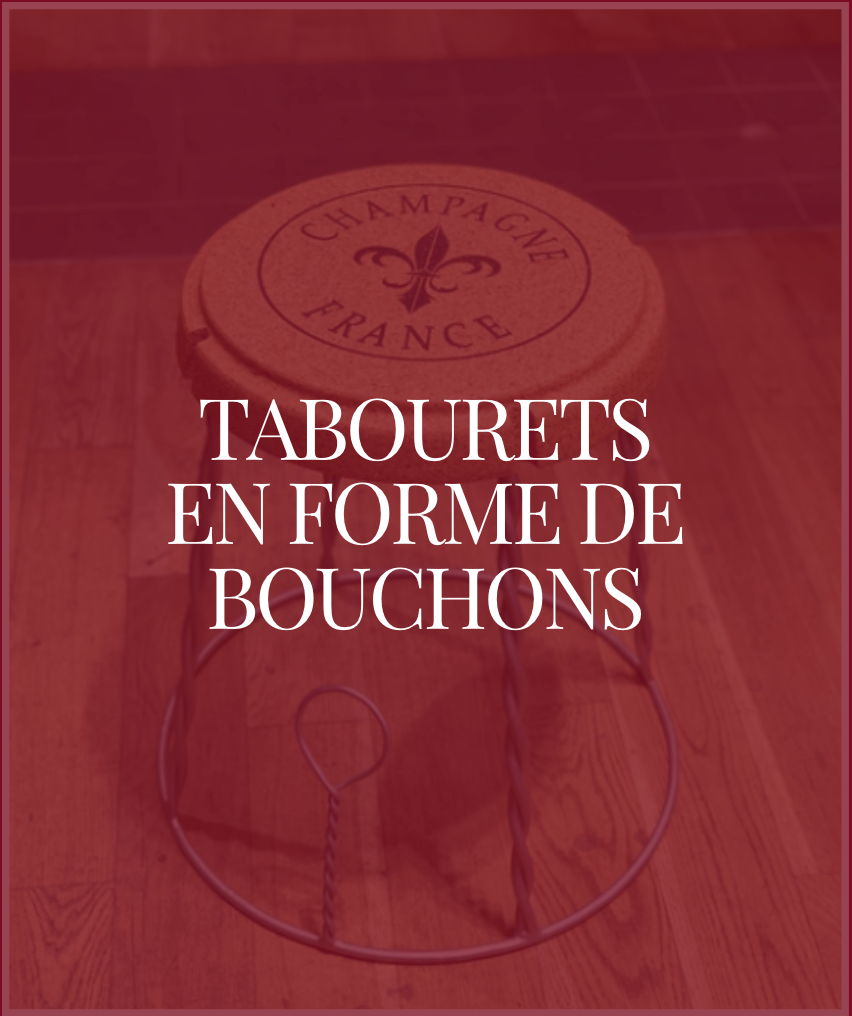 Tabourets en Forme de Bouchons de Champagne