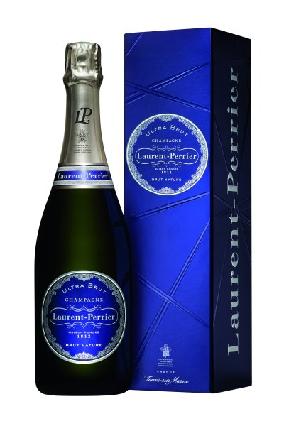 Laurent Perrier - Ultra Brut. Bouteille et étui. 