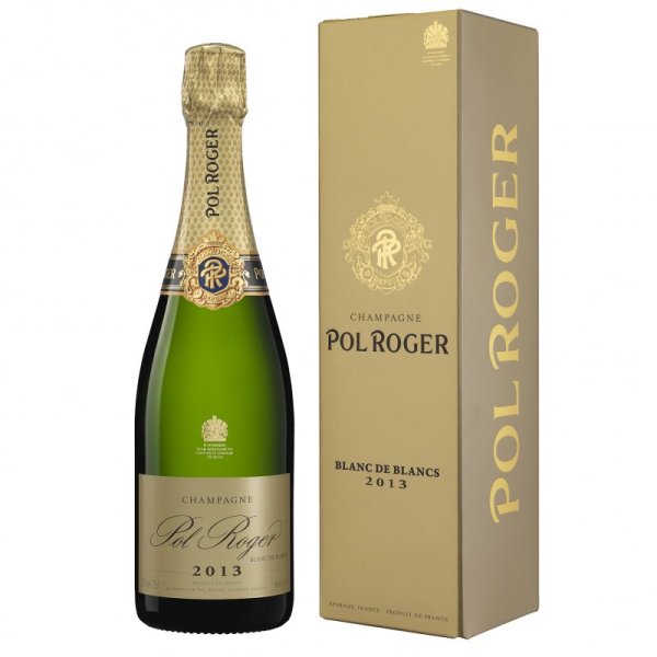 Pol Roger - Blanc de blancs Vintage 2013. Bouteille et étui. 