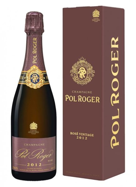 Pol Roger - Rosé Vintage 2012. Bouteille et étui. 