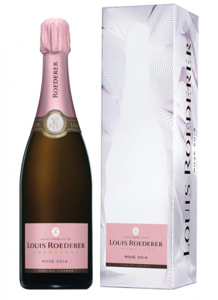 Roederer - Rosé Millésime 2014. Bouteille et étui. 