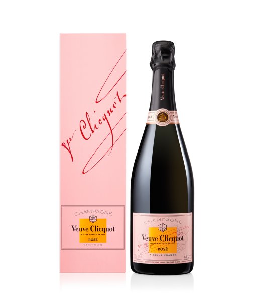 Veuve Clicquot - Rosé. Bouteille et étui.